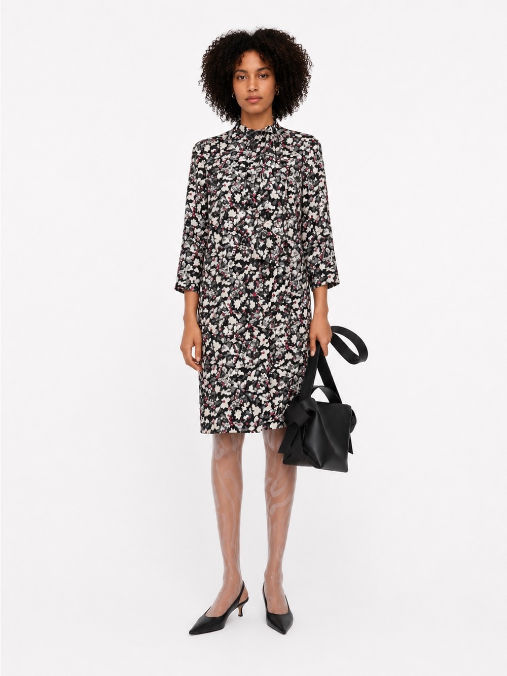 Acne Studios Doree 100% Silk Floral Dress – PS18 Collection (Size 32/XS)